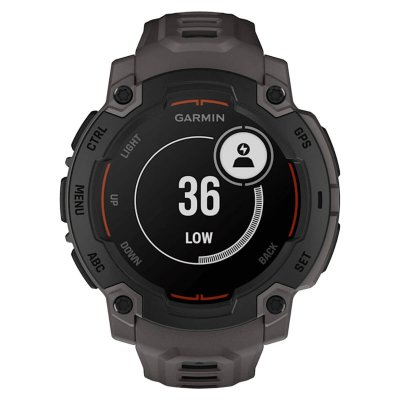 Часы Garmin Instinct E Black 45mm c угольно-черным ремешком